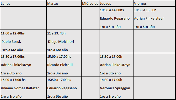 Clases de apoyo matemática en receso